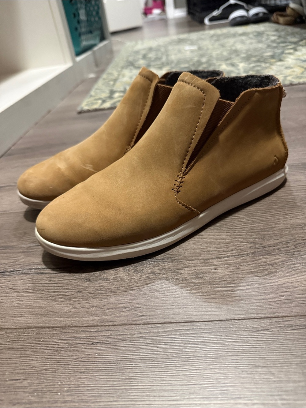 OluKai Women's Chestnut Slip-On Ankle Booties